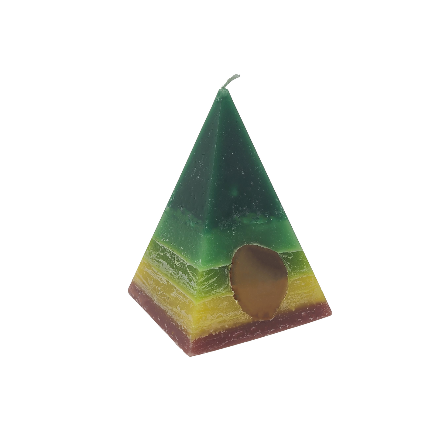 Earth Element Crystal Candle Pyramid (Taurus, Virgo, Capricorn)