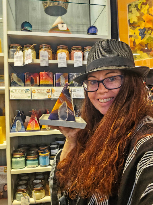 Candle Holder - Concrete Base