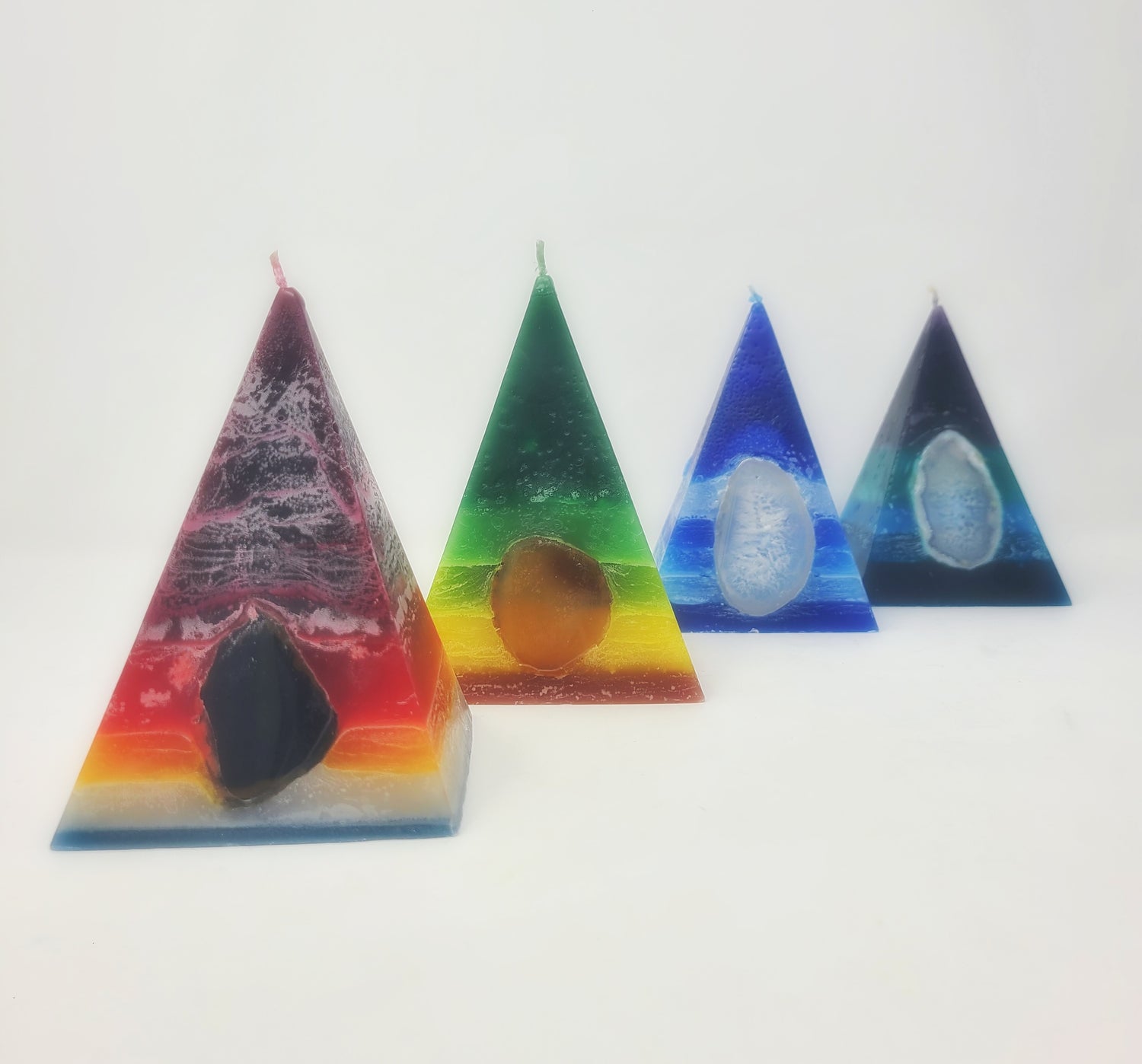 Element Meditation Crystal Candles