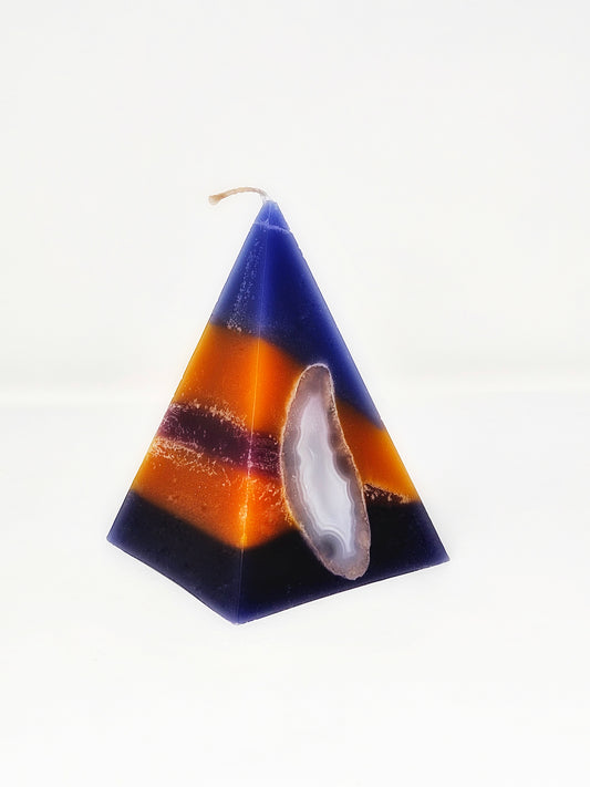 Aether Element Crystal Candle Pyramid (All Zodiac Signs)
