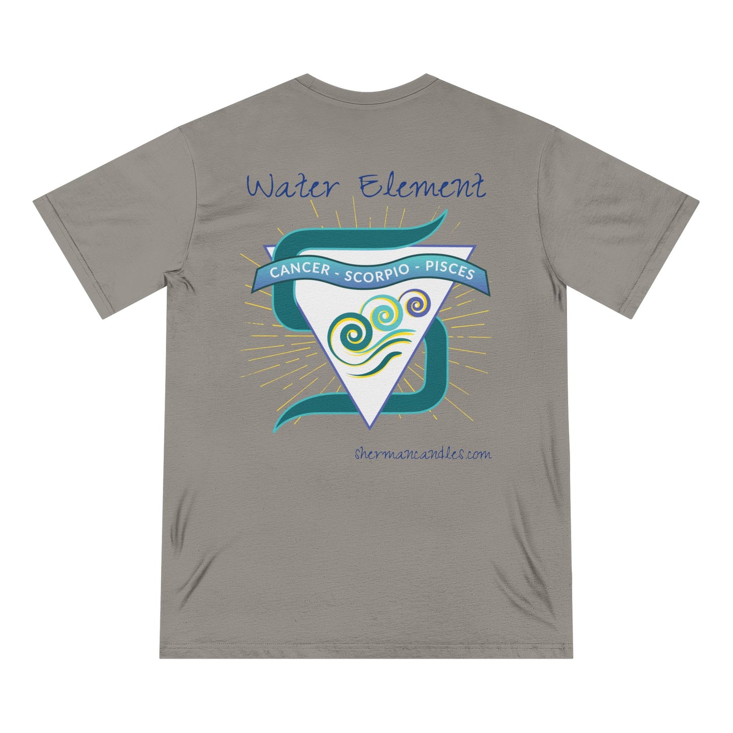 Water Element  - Cancer Scorpio Pisces -  Organic Staple T-shirtOrganic Staple T-shirt