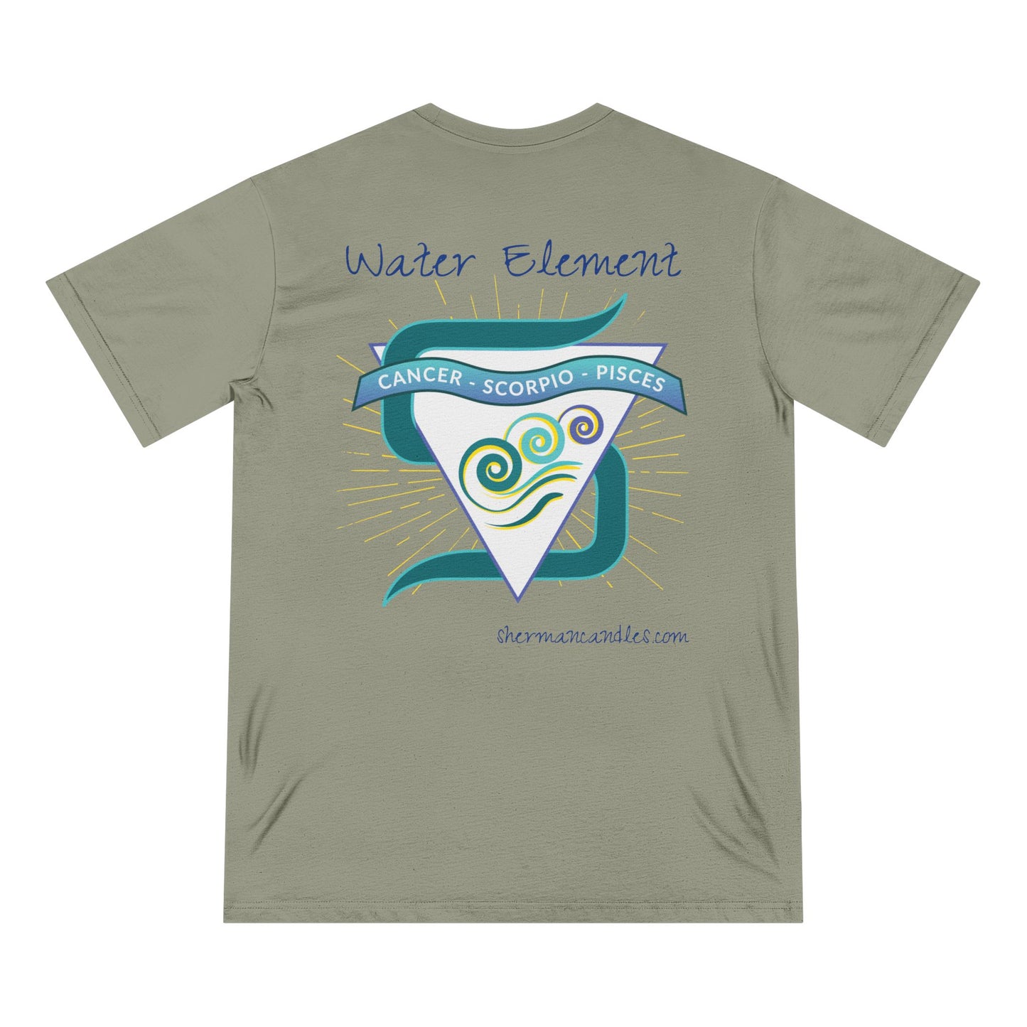 Water Element  - Cancer Scorpio Pisces -  Organic Staple T-shirtOrganic Staple T-shirt