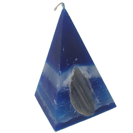 Air Element Crystal Candle Pyramid (Gemini, Libra, Aquarius)