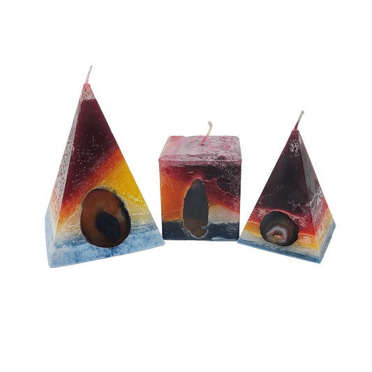 Fire Element Crystal Candle Bundle – Aries, Leo, Sagittarius