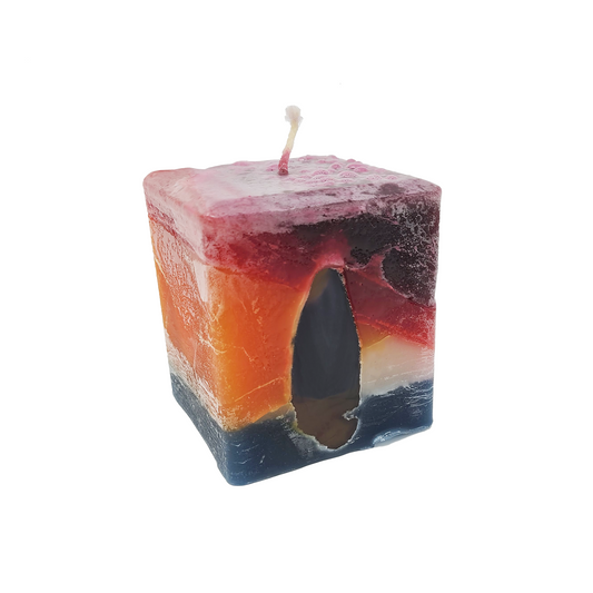 Fire Element Crystal Candle Cube (Aries, Leo, Sagittarius)
